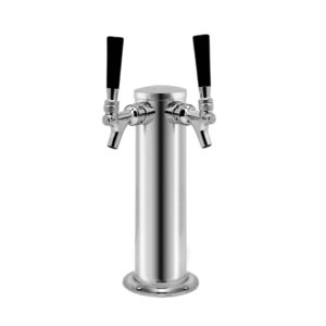Kegerator Double Tap w/Bull Logo Pulls - Ad on to sku#17900