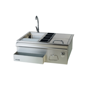 Stainless Steel 30" Bar Center w/sink