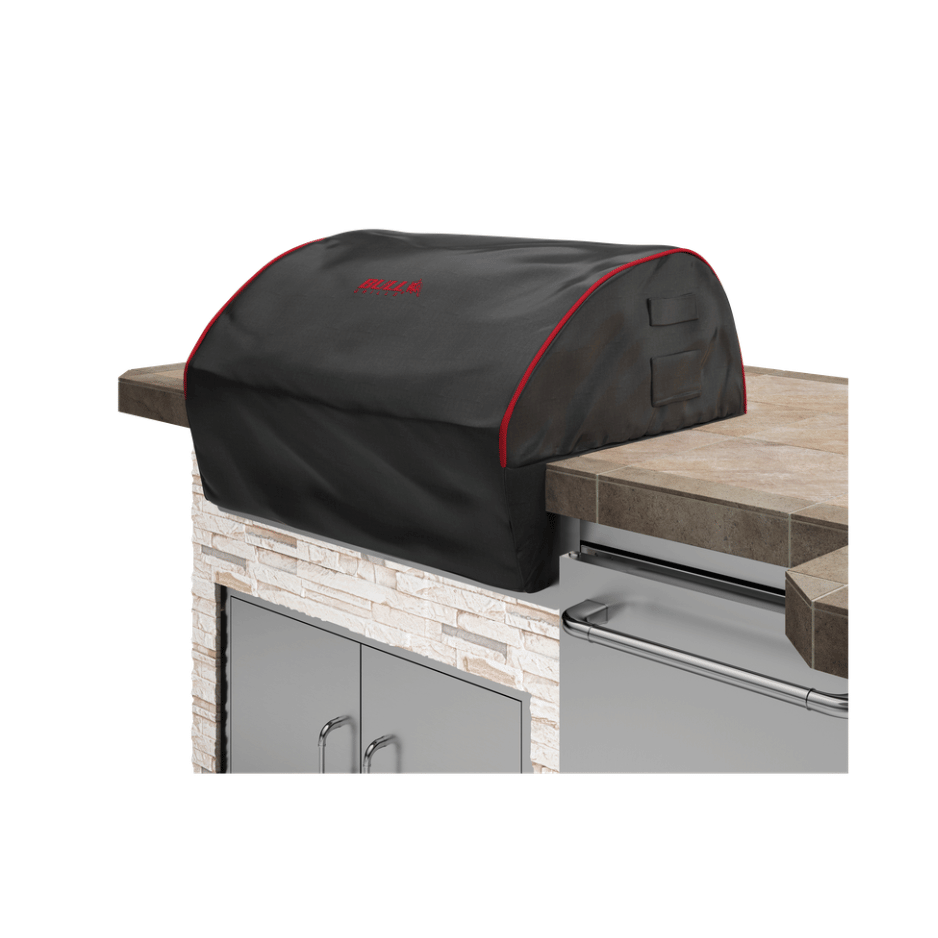 Diablo Head Premium Cover/Black Red Piping & Stitched Logo, Box