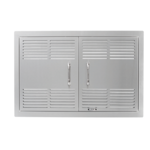30" Dual Lined Vented Double Door w/ Reveal