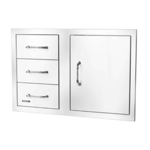 30" 3 Drawer Door Combo w/ Reveal