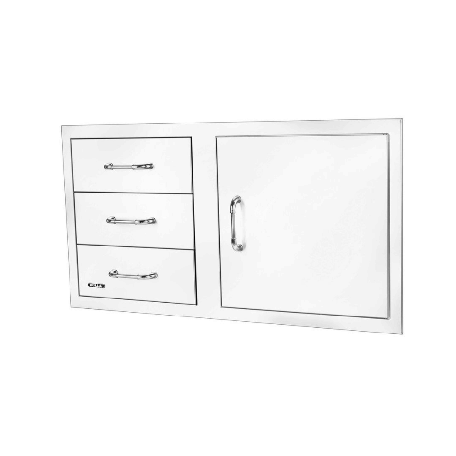 38" 3 Drawer Door Combo w/ Reveal - Image 3