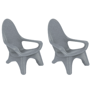 Woosah Chair with Tall Base 2 pack
